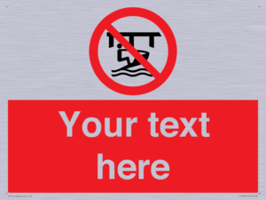 Custom Do not use watercraft in the vicinity of piers